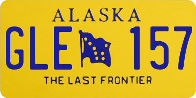 AK license plate GLE157