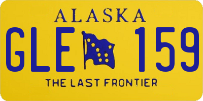 AK license plate GLE159