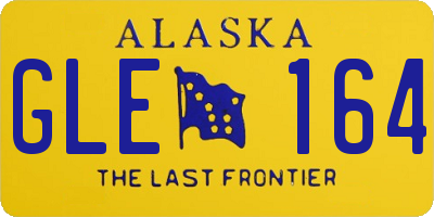 AK license plate GLE164