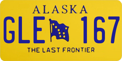 AK license plate GLE167