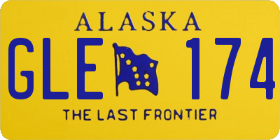 AK license plate GLE174