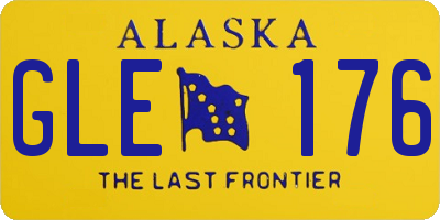 AK license plate GLE176