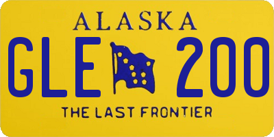 AK license plate GLE200