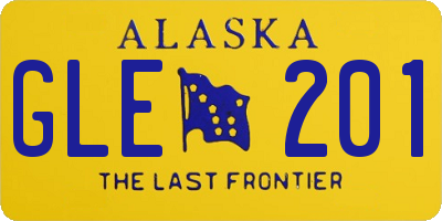 AK license plate GLE201
