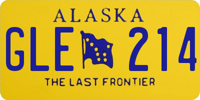 AK license plate GLE214