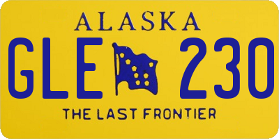 AK license plate GLE230