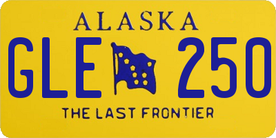 AK license plate GLE250