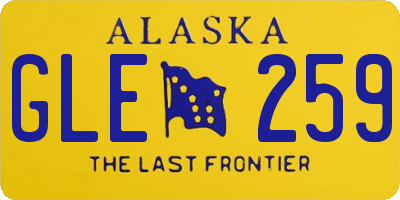 AK license plate GLE259