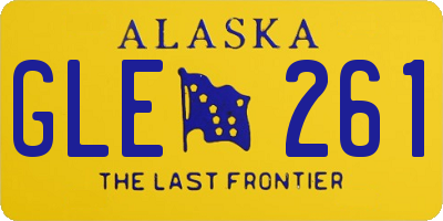 AK license plate GLE261