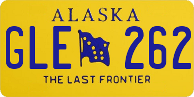 AK license plate GLE262