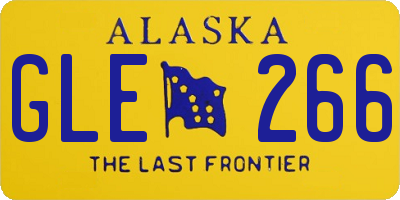 AK license plate GLE266