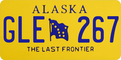 AK license plate GLE267