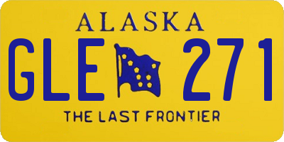 AK license plate GLE271