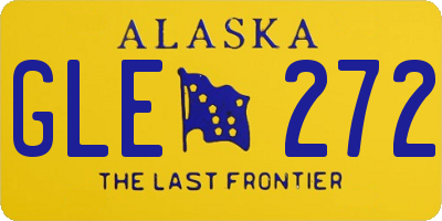 AK license plate GLE272