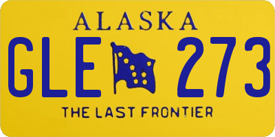 AK license plate GLE273