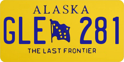AK license plate GLE281