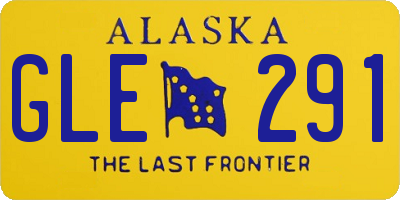 AK license plate GLE291
