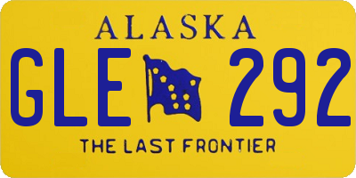 AK license plate GLE292