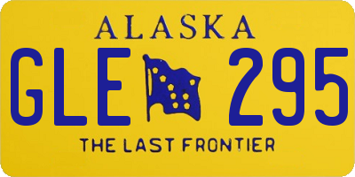 AK license plate GLE295