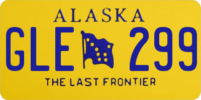 AK license plate GLE299