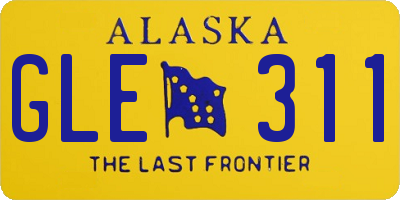AK license plate GLE311