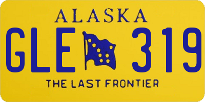 AK license plate GLE319