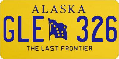 AK license plate GLE326