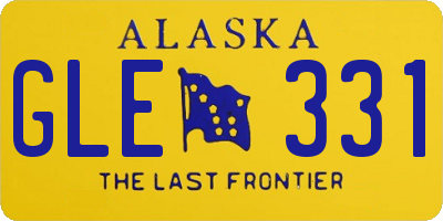 AK license plate GLE331