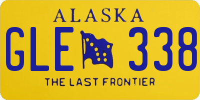 AK license plate GLE338