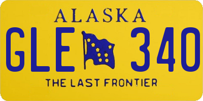 AK license plate GLE340