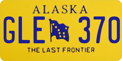 AK license plate GLE370