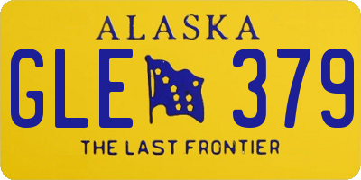 AK license plate GLE379