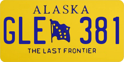 AK license plate GLE381