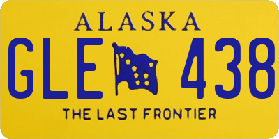 AK license plate GLE438
