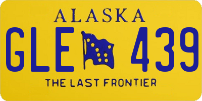 AK license plate GLE439