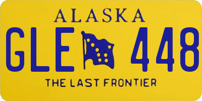 AK license plate GLE448