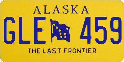 AK license plate GLE459