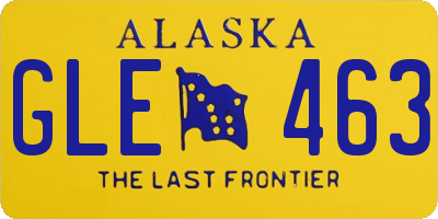 AK license plate GLE463