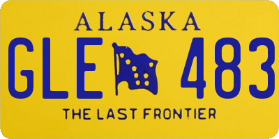 AK license plate GLE483