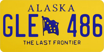AK license plate GLE486