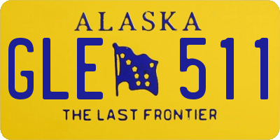 AK license plate GLE511