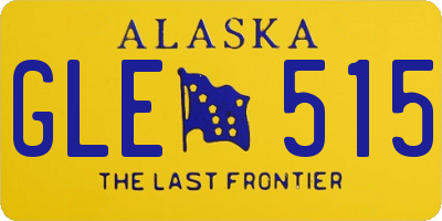 AK license plate GLE515