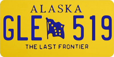AK license plate GLE519