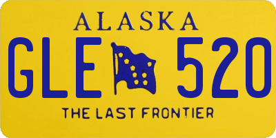 AK license plate GLE520