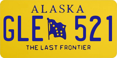 AK license plate GLE521