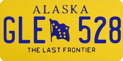 AK license plate GLE528