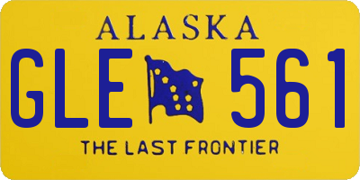 AK license plate GLE561