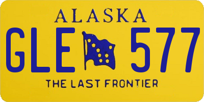 AK license plate GLE577