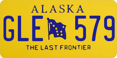 AK license plate GLE579