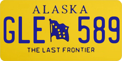 AK license plate GLE589